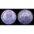 1817 Bust Half Dollar, O-110a, AU 58+, Details